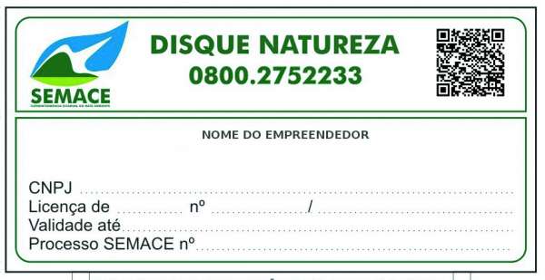 Novo modelo de placa com QR-Code