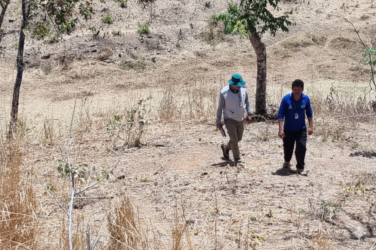 Semace, Cogerh e BPMA embargam área degradada em APP no Açude Rosário, em Lavras da Mangabeira