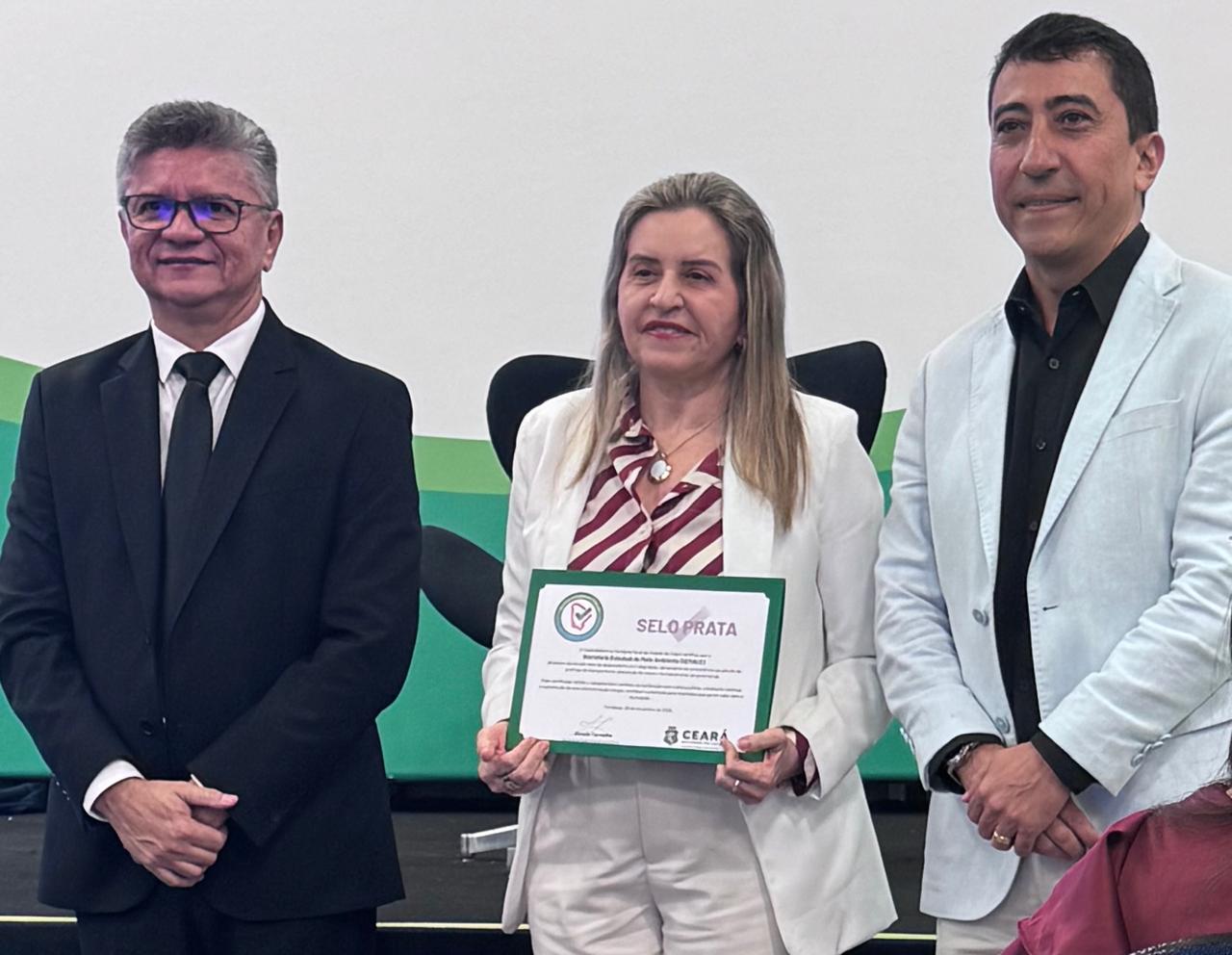 Semace recebe Selo Prata de Integridade durante Encontro Estadual de Controle Interno