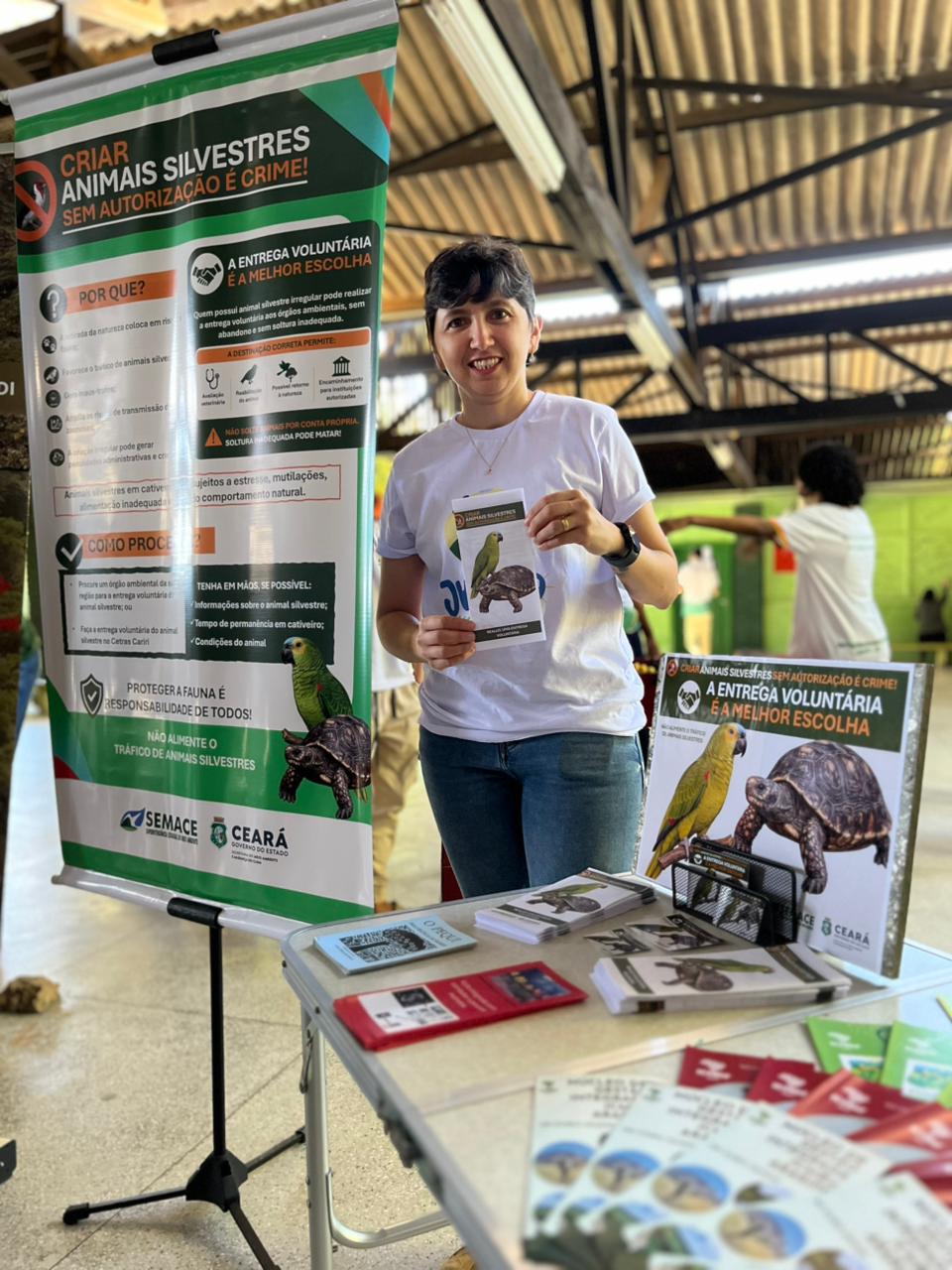 Da sala de aula à natureza: Semace reforça proteção da fauna silvestre em ação no Crato